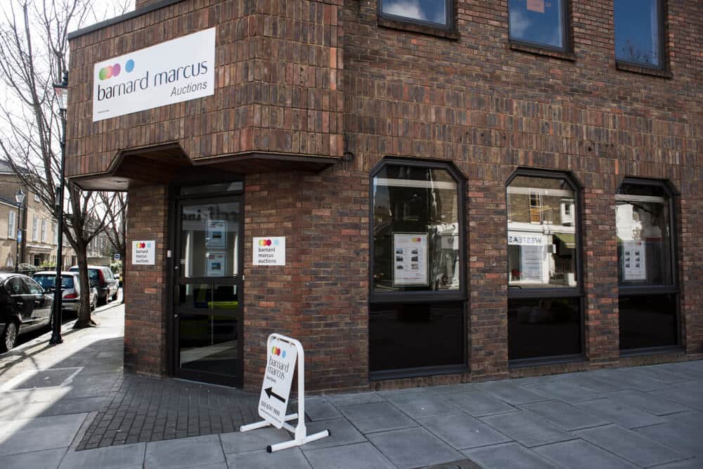 Auction house office on a high street
