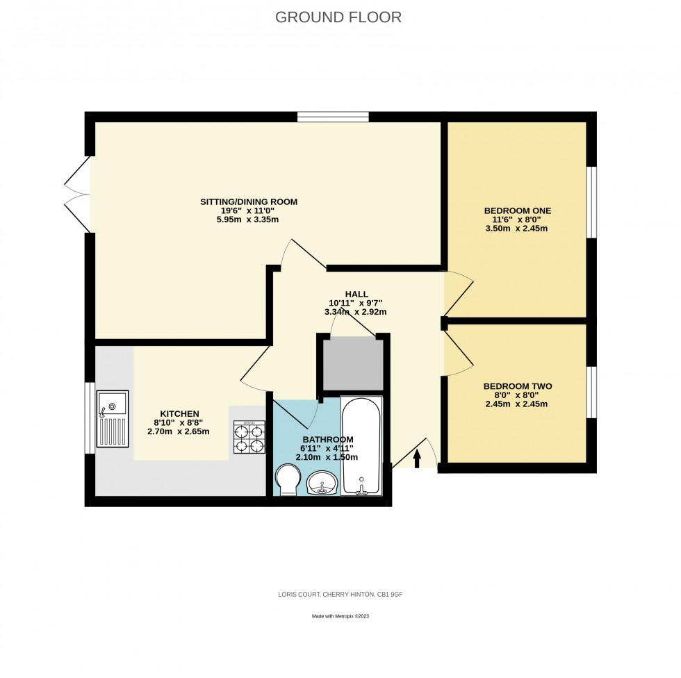 Floorplan for Loris Court, Cambridge