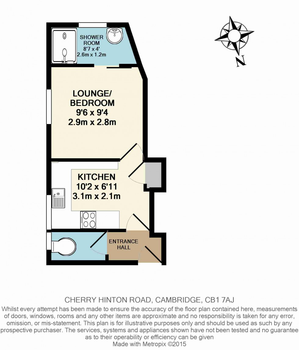 Floorplan for Cherry Hinton Road, Cambridge