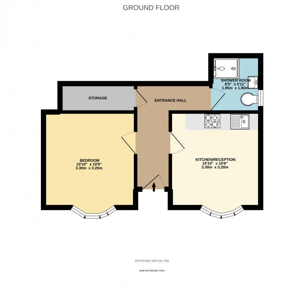 Floorplan for Girton, Cambridge