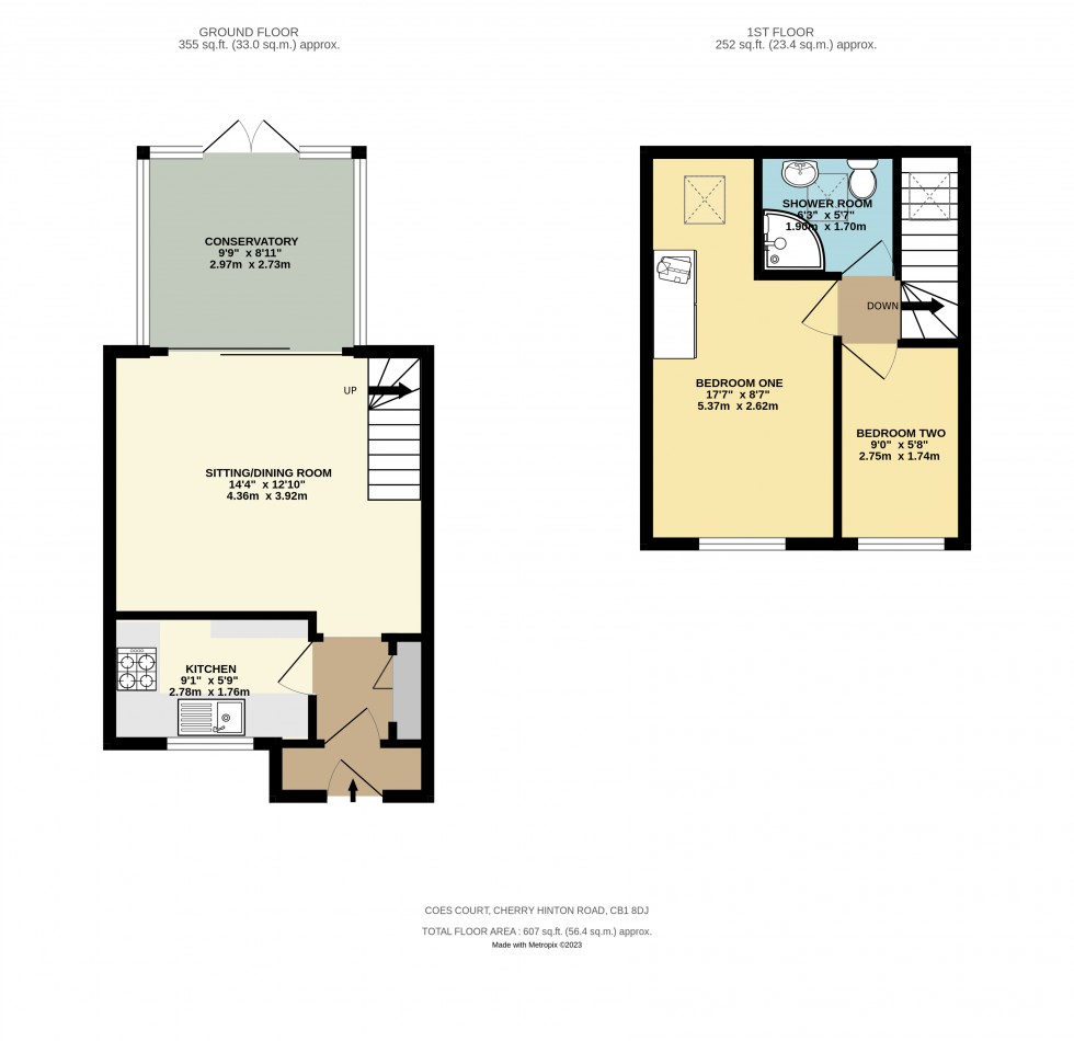 Floorplan for Cherry Hinton Road, Cambridge