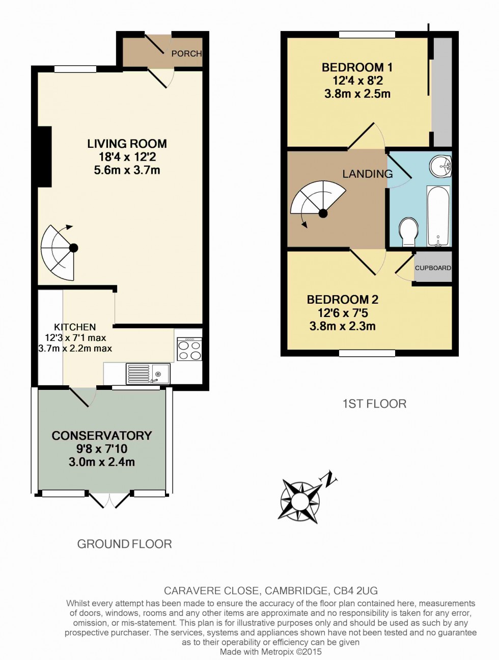 Floorplan for Cambridge, Cambridgeshire