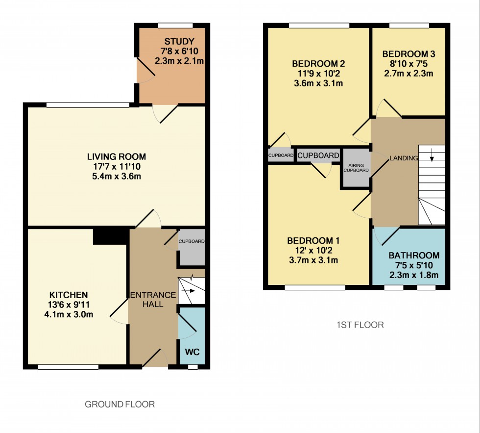 Floorplan for Chartfield Road, Cambridge