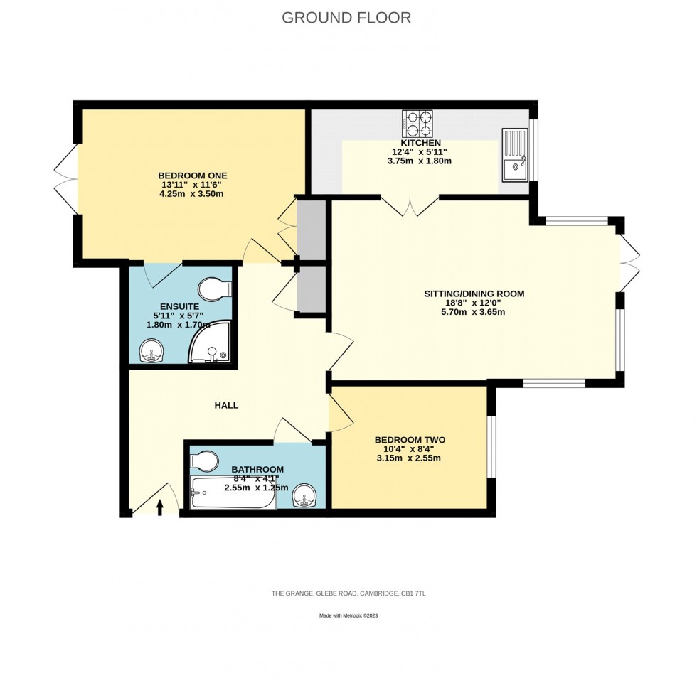 Floorplan for Cambridge, Cambridgeshire