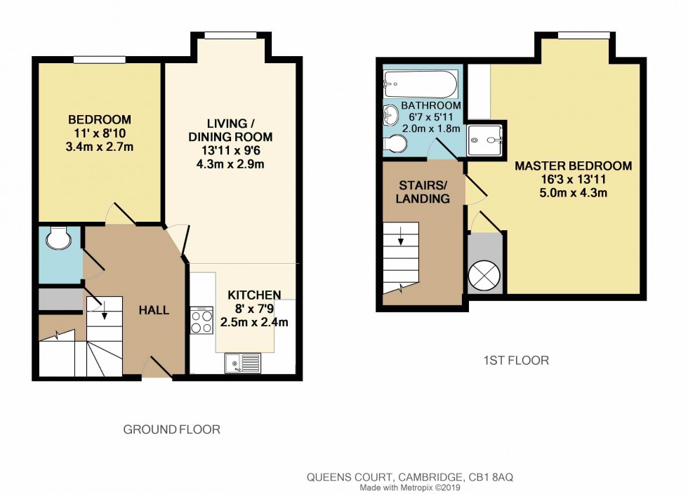 Floorplan for St. Margaret's Square, Cambridge