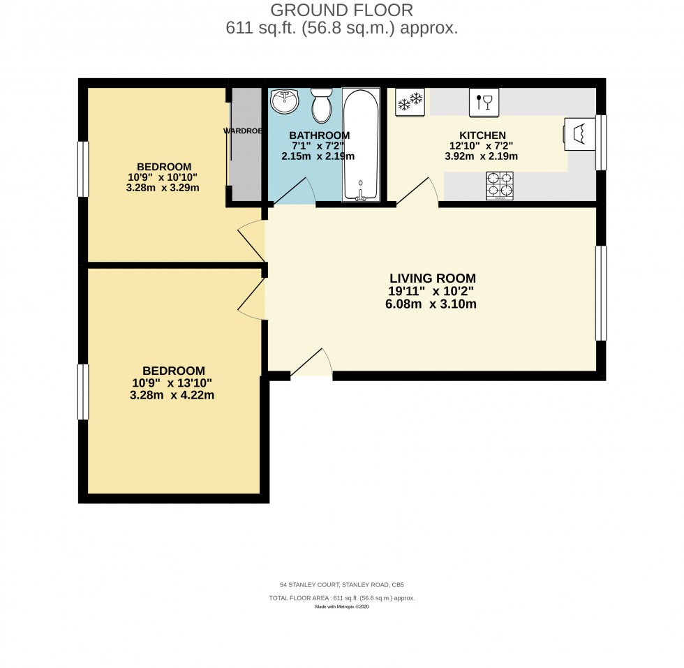 Floorplan for Stanley Road, Cambridge