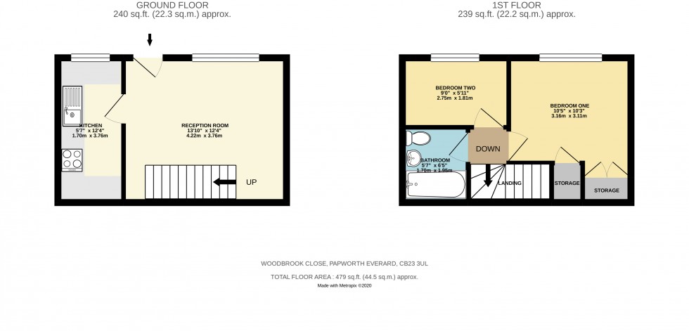 Floorplan for Papworth Everard, Cambridge