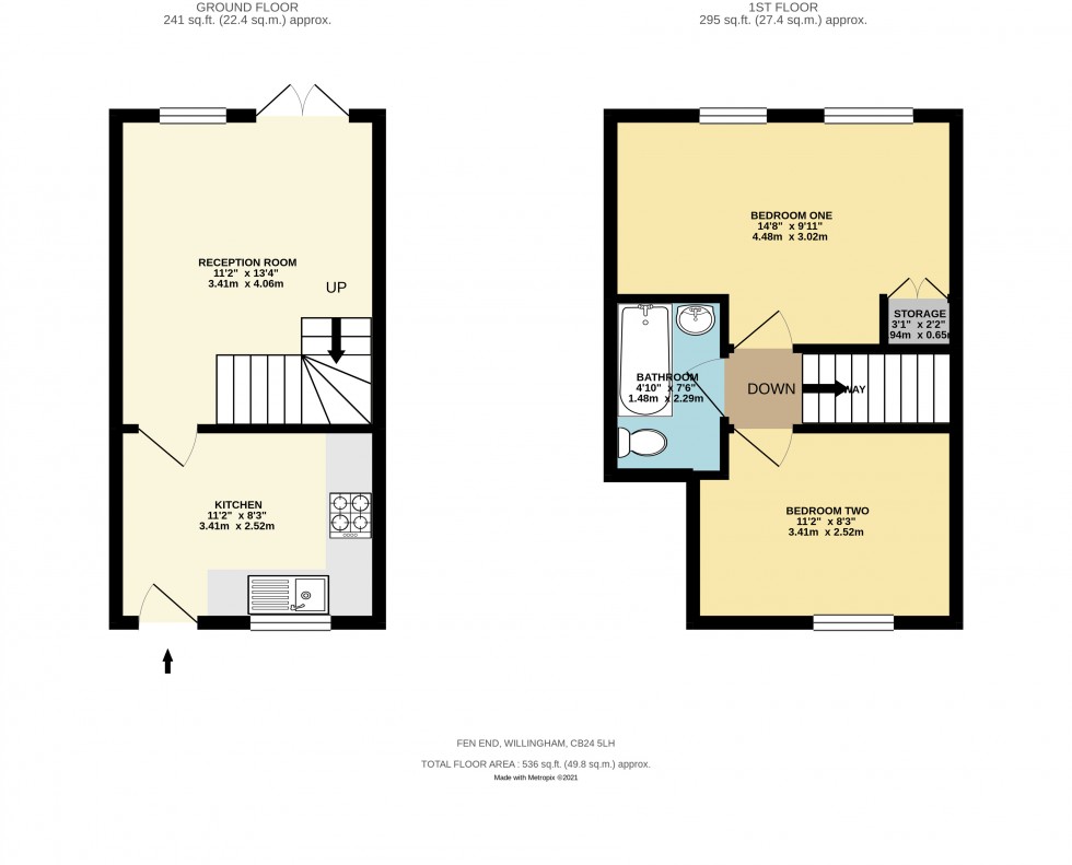 Floorplan for Willingham, Cambridge