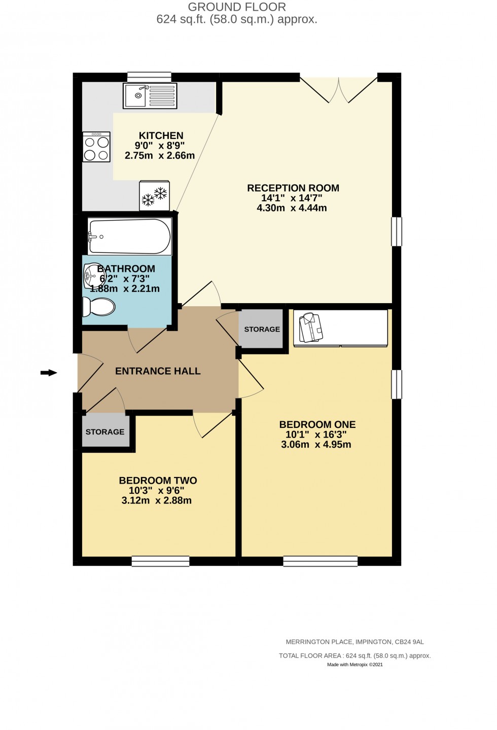 Floorplan for Impington, Cambridge