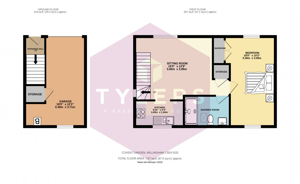 Floorplan for Willingham, Cambridge