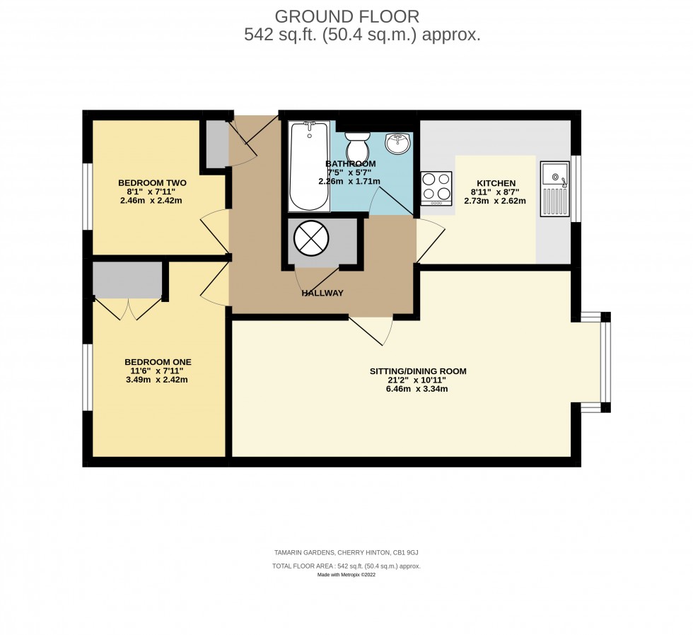 Floorplan for Cherry Hinton, Cambridge