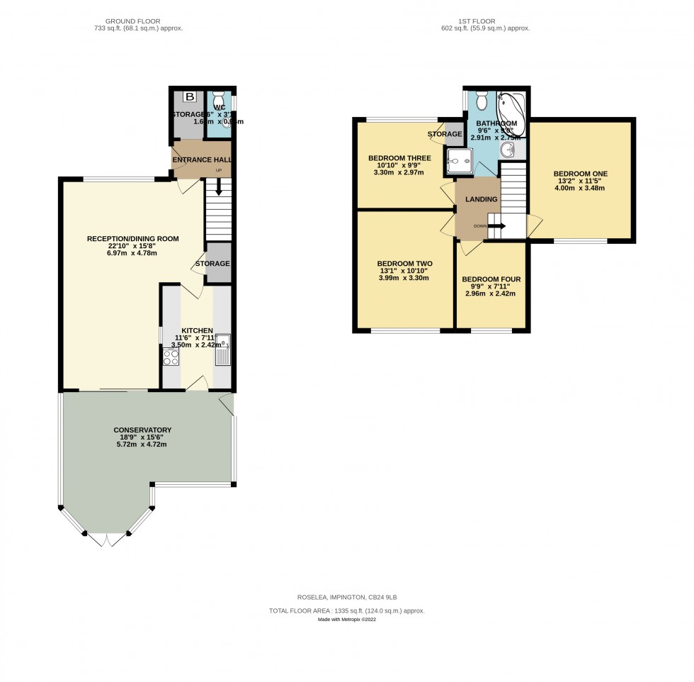 Floorplan for Impington, Cambridge