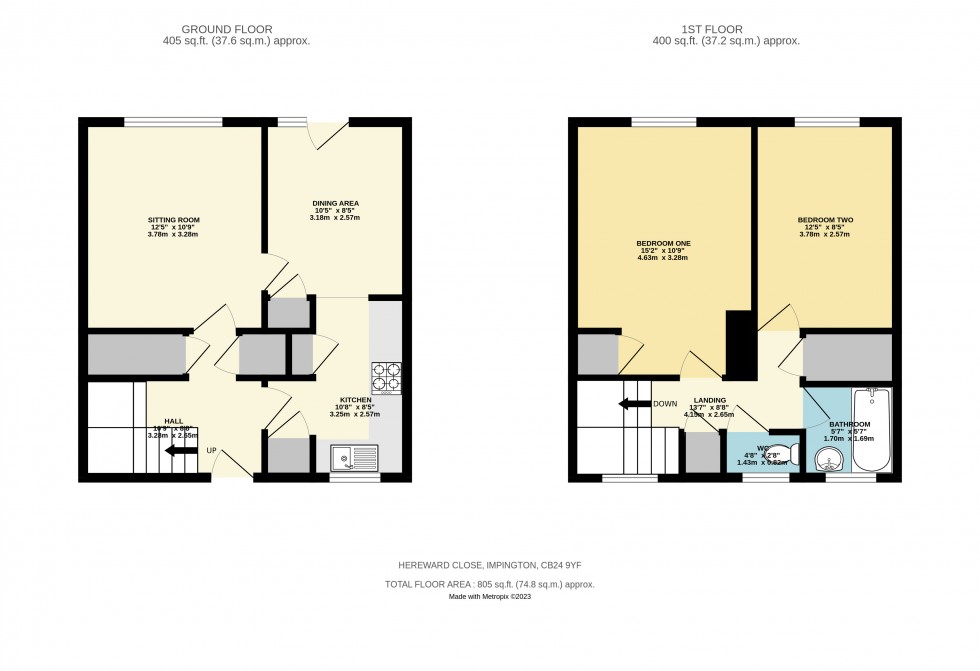 Floorplan for Impington, Cambridge