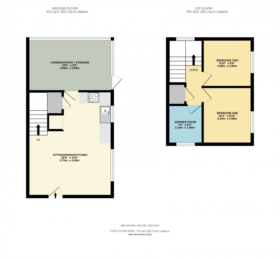 Floorplan for Histon, Cambridge