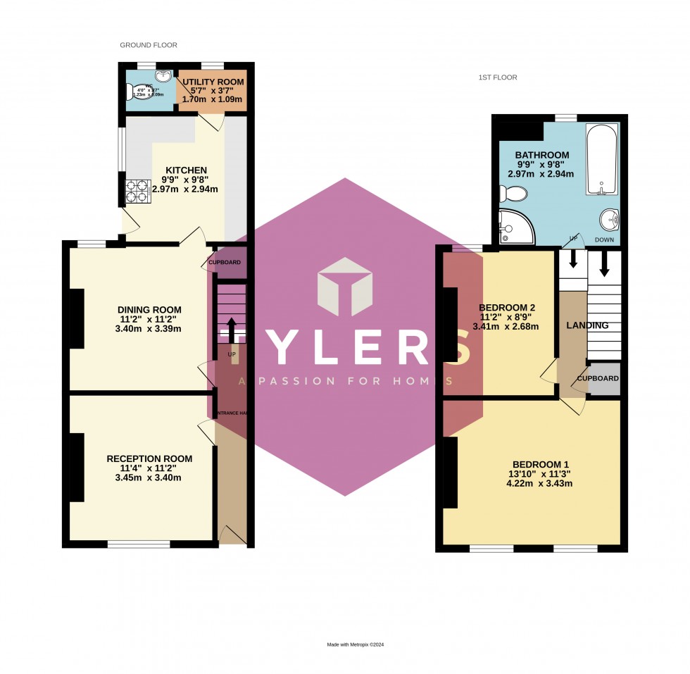 Floorplan for Cambridge, Cambridgeshire