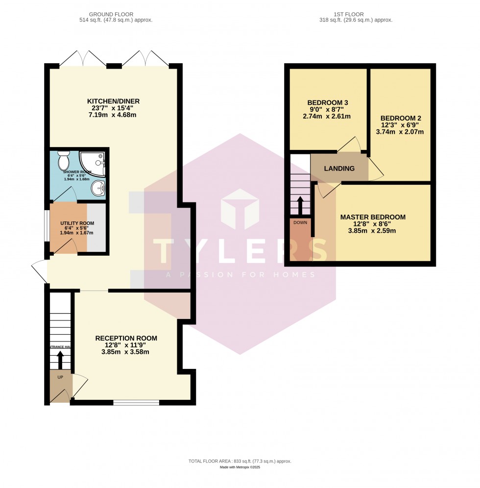 Floorplan for Willingham, Cambridge, Cambridgeshire