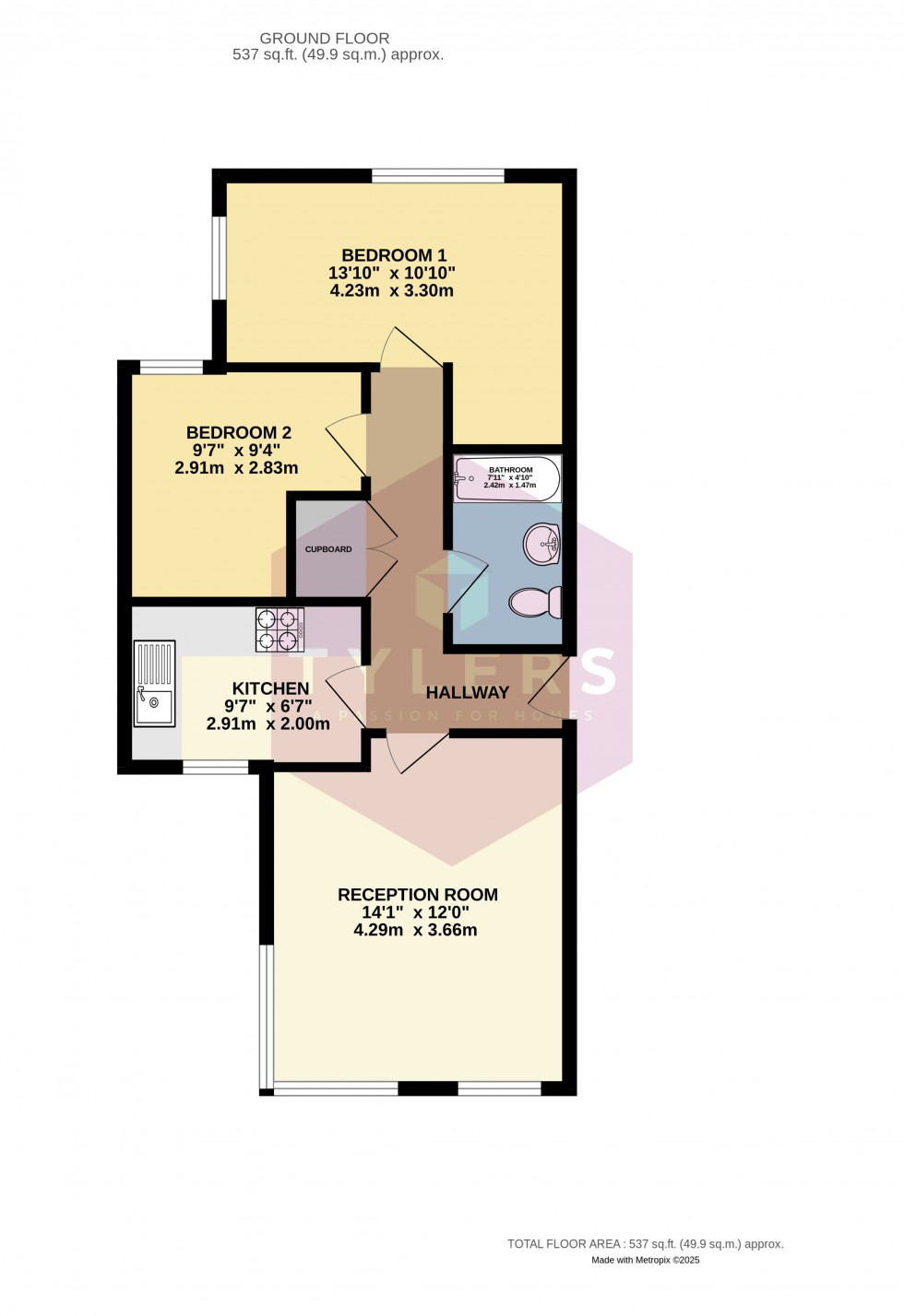 Floorplan for Willingham, Cambridge, Cambridgeshire