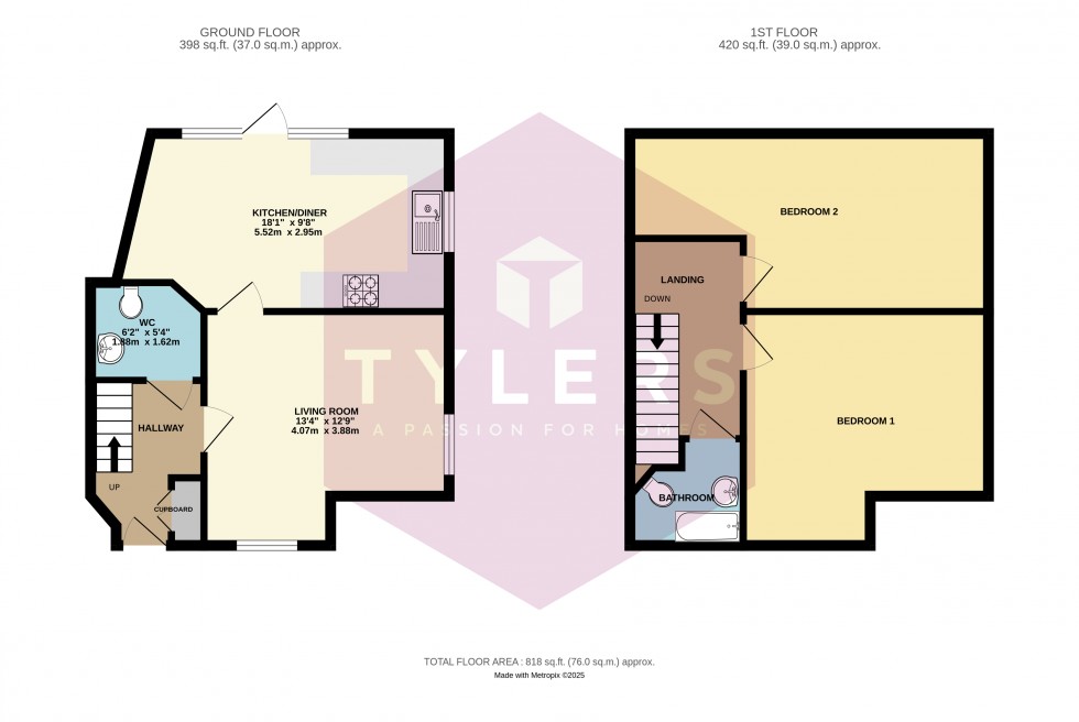 Floorplan for Willingham, Cambridge, Cambridgeshire