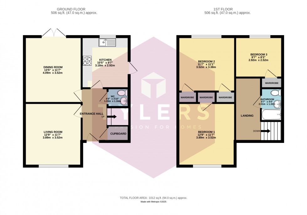 Floorplan for Cambridge, Cambridgeshire
