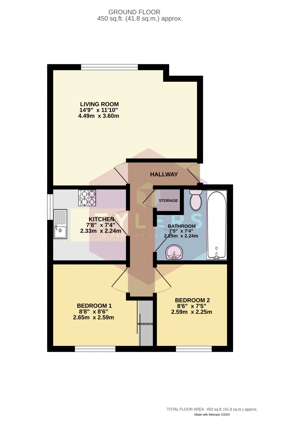 Floorplan for Cambridge, Cambridgeshire