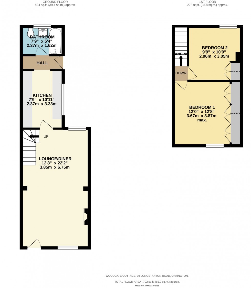 Floorplan for Oakington, Cambridge