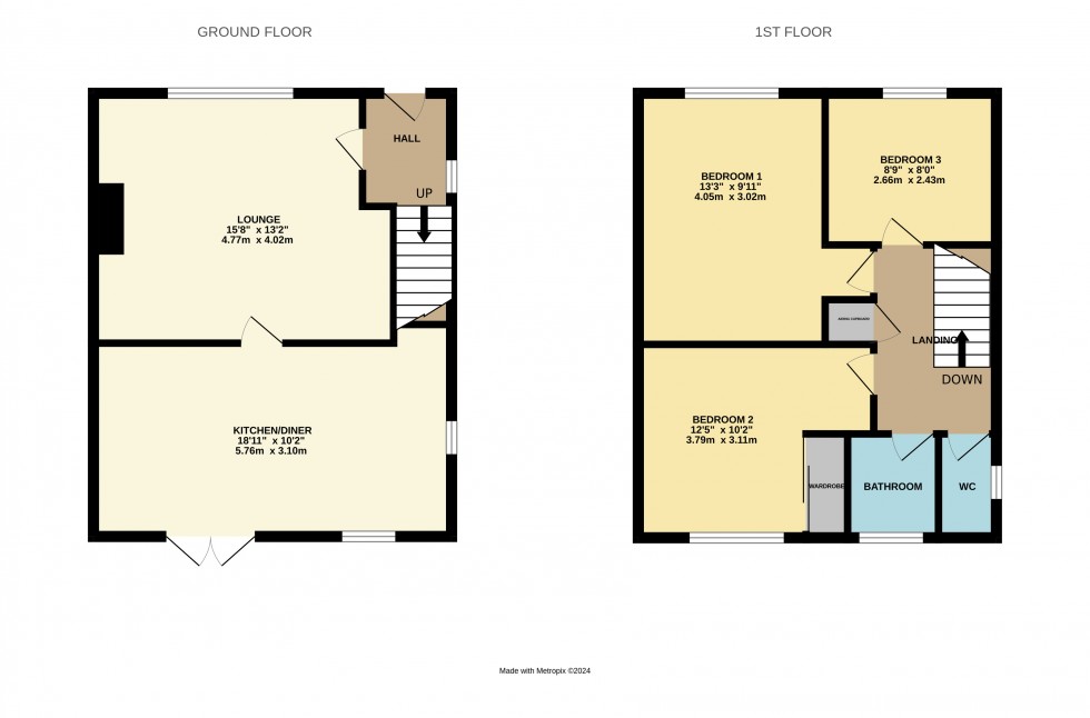 Floorplan for Gunhild Close, Cambridge