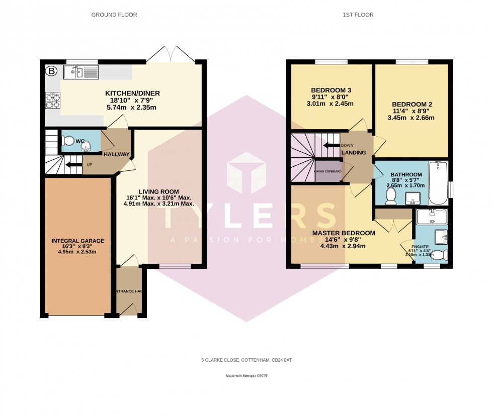 Floorplan for Cottenham, Cambridge, Cambridgeshire