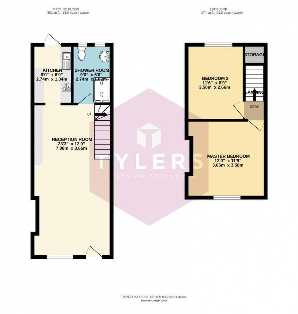 Floorplan for Impington, Cambridge, Cambridgeshire