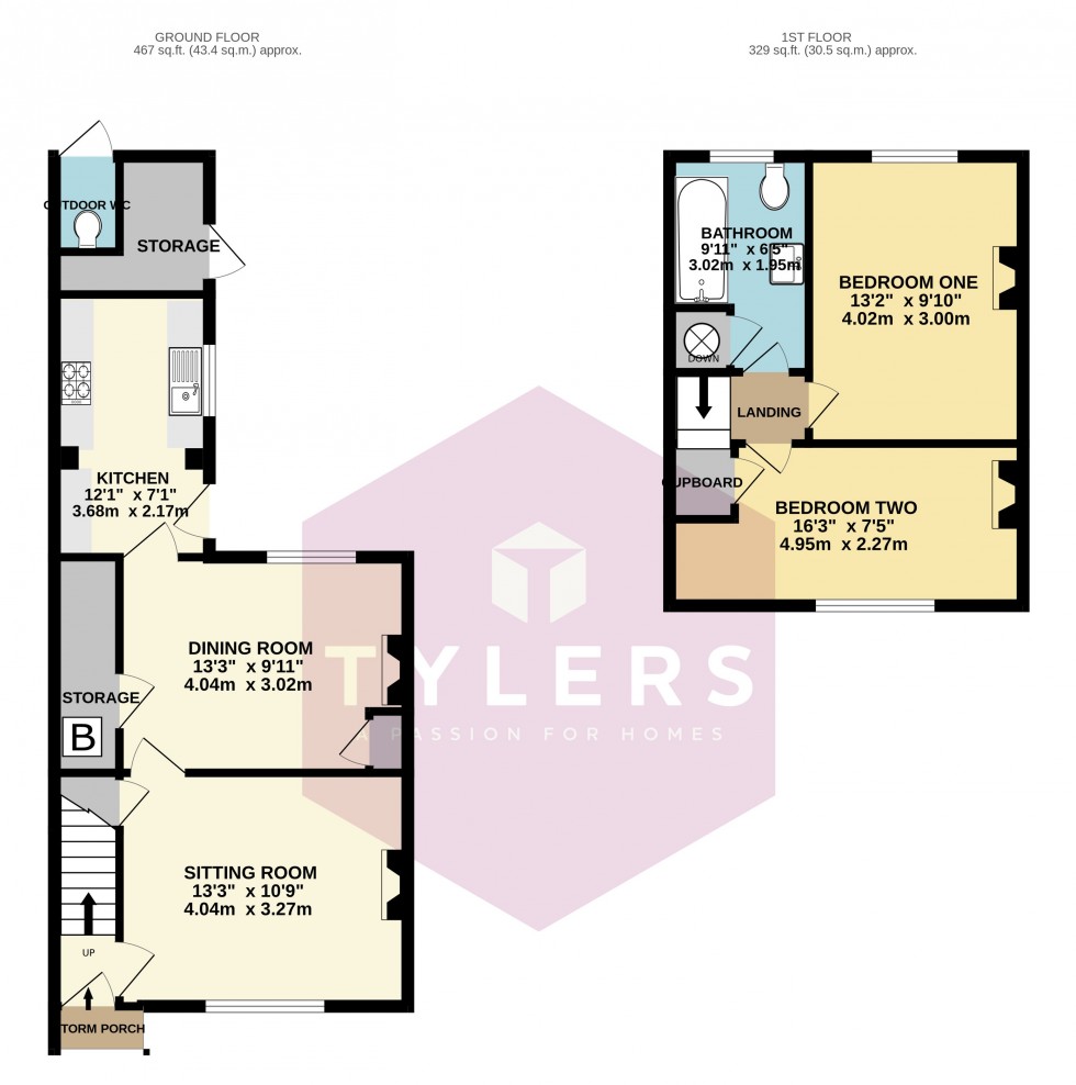 Floorplan for Cottenham, Cambridge, Cambridgeshire