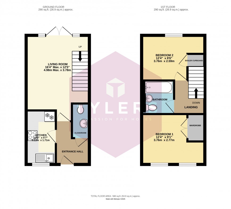 Floorplan for Oakington, Cambridge, Cambridgeshire