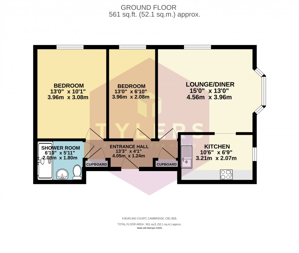 Floorplan for Cambridge, Cambridgeshire
