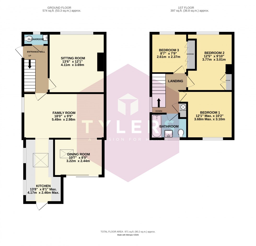 Floorplan for Comberton, Cambridge, Cambridgeshire