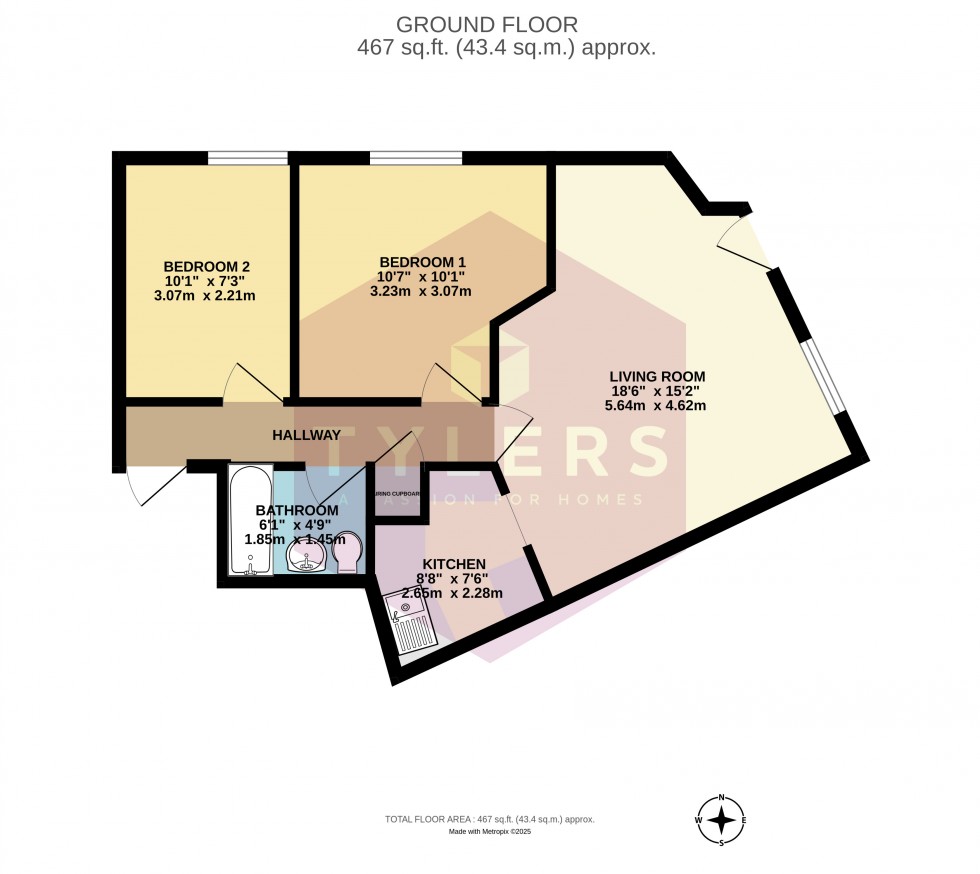 Floorplan for Cottenham, Cambridge, Cambridgeshire