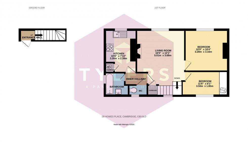 Floorplan for Cambridge, Cambridgeshire