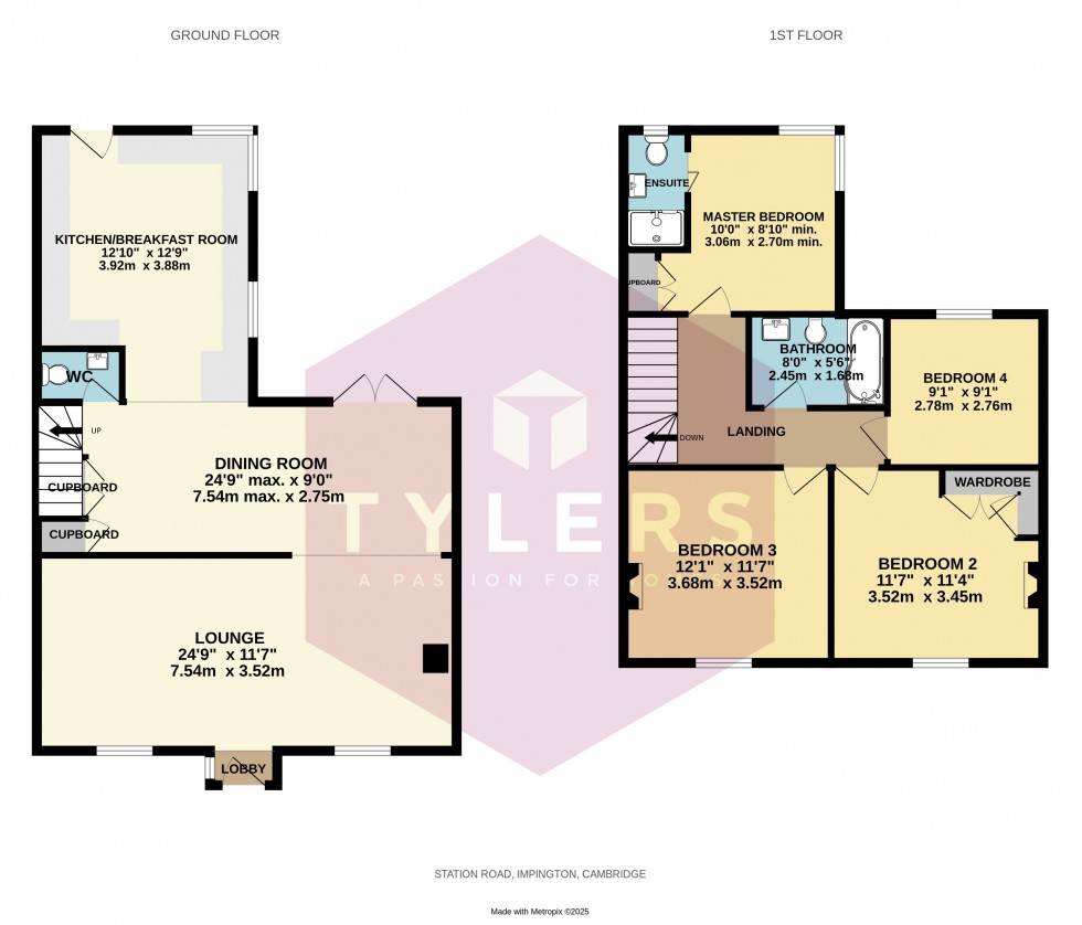 Floorplan for Impington, Cambridge, Cambridgeshire