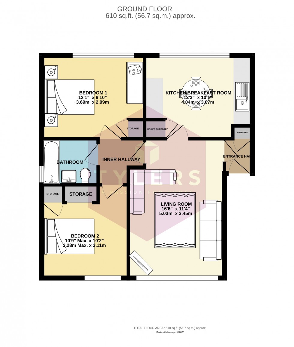 Floorplan for Cambridge, Cambridgeshire