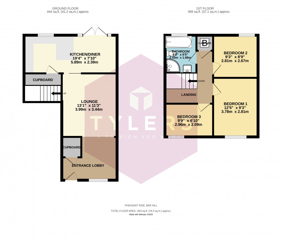 Floorplan for Bar Hill, Cambridge, Cambridgeshire