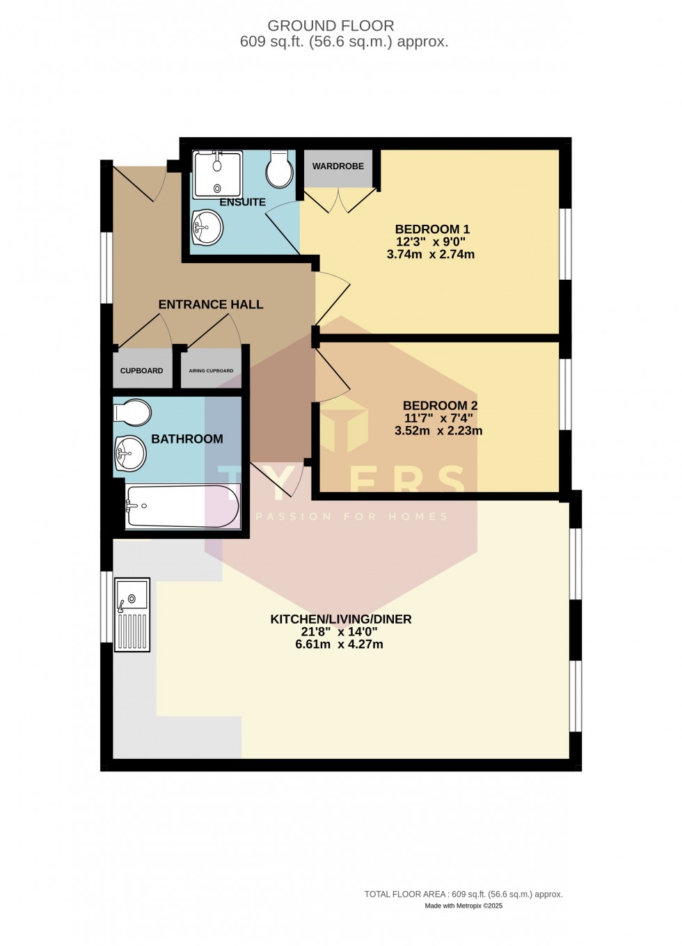 Floorplan for Upper Cambourne, Cambridge, Cambridgeshire