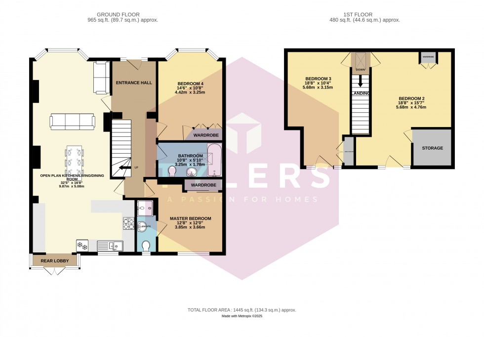 Floorplan for Girton, Cambridge, Cambridgeshire