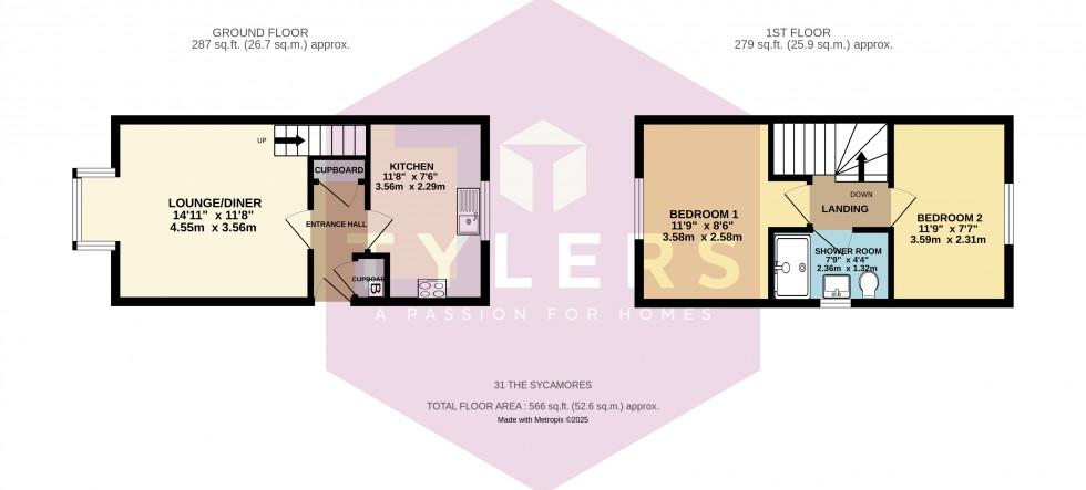 Floorplan for Milton, Cambridge, Cambridgeshire