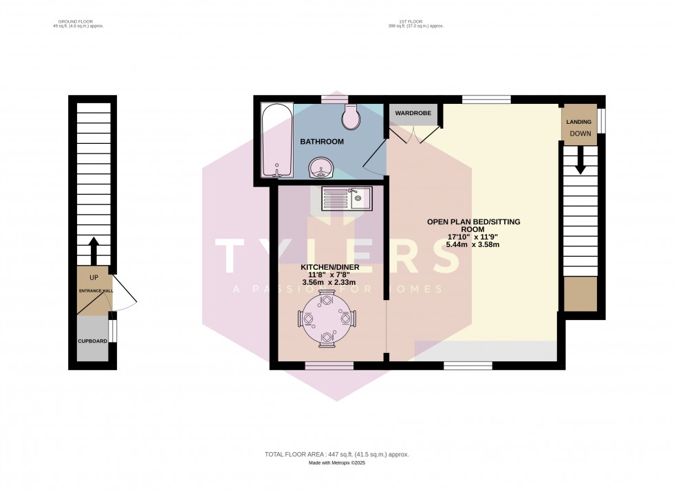Floorplan for Cambridge, Cambridgeshire