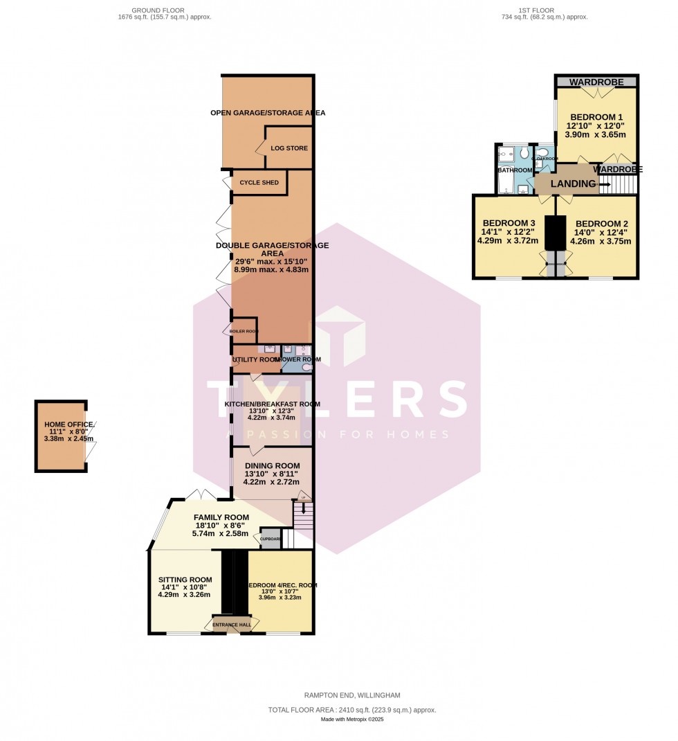 Floorplan for Willingham, Cambridge, Cambridgeshire