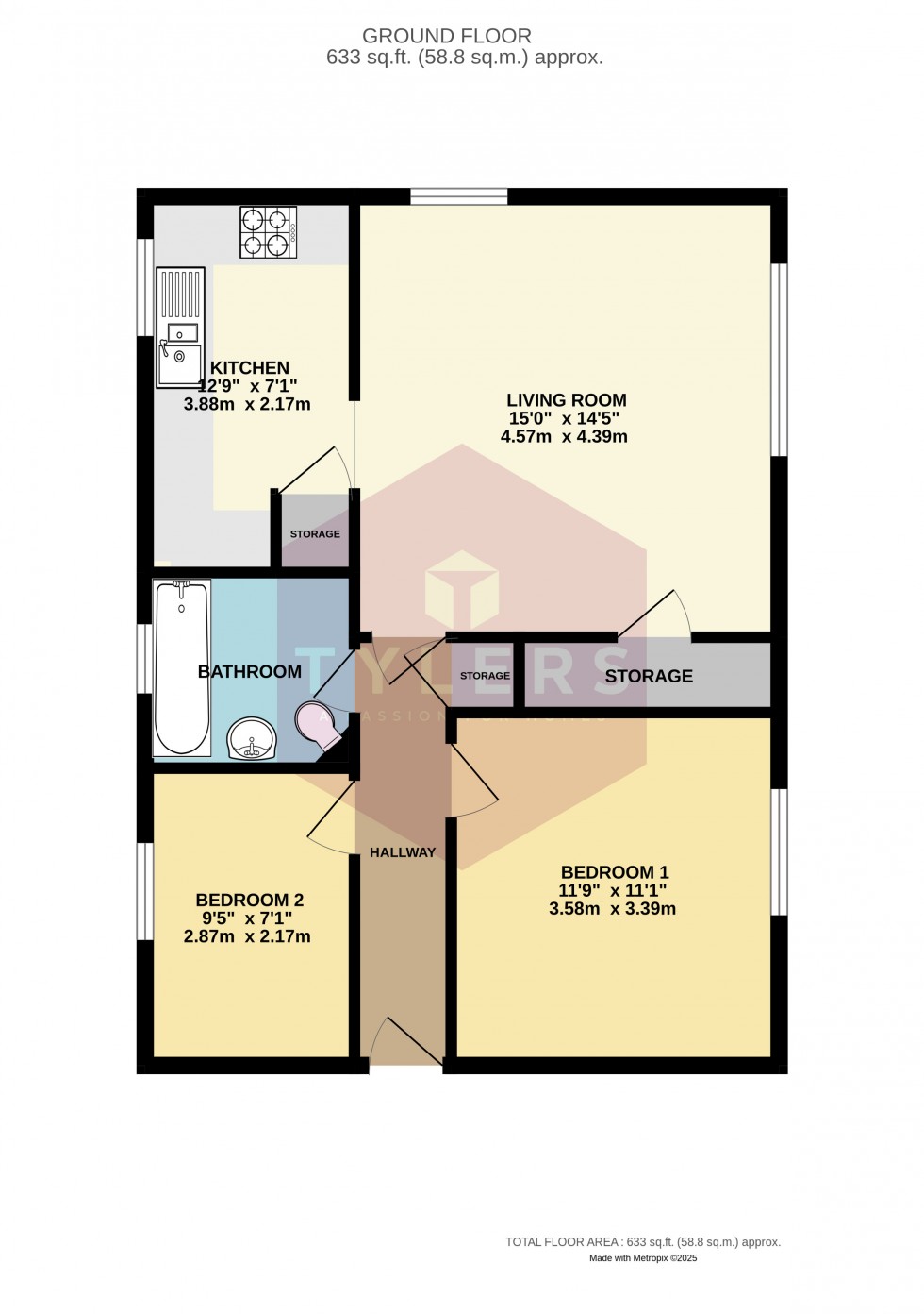 Floorplan for Cambridge, Cambridgeshire