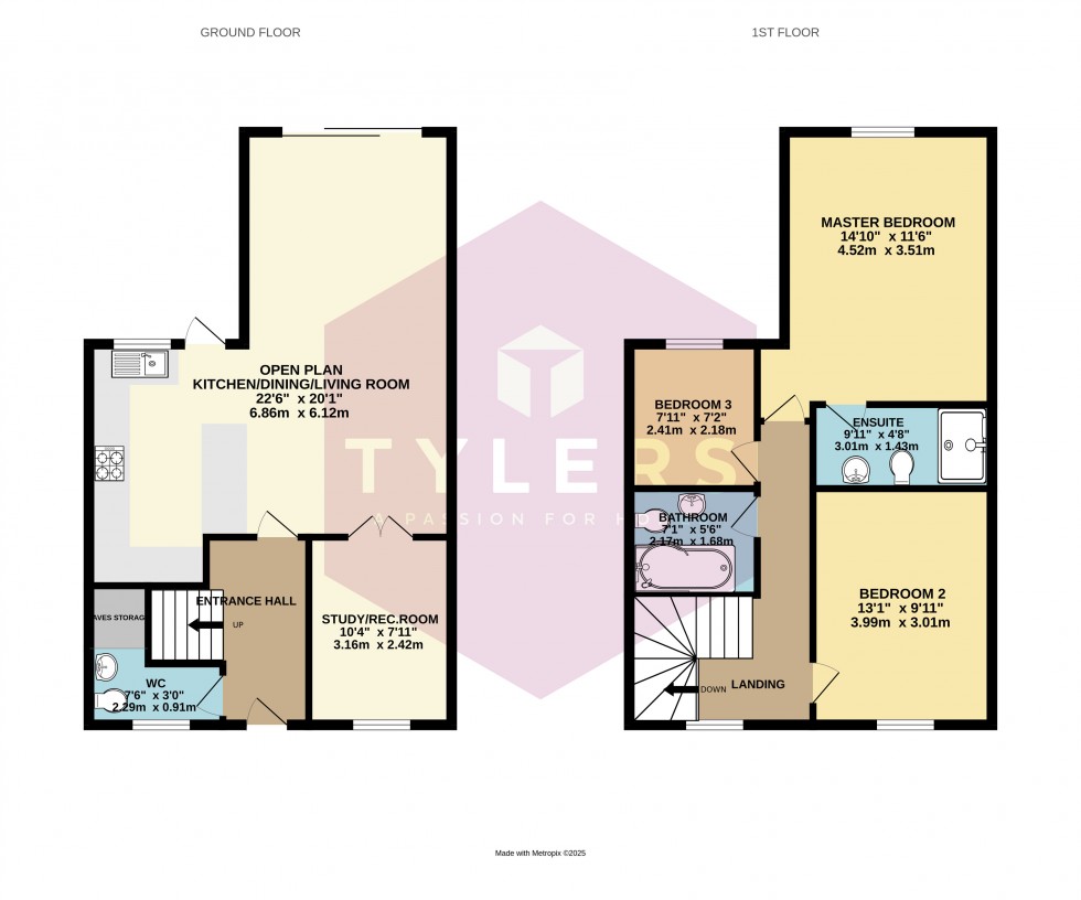 Floorplan for Willingham, Cambridge, Cambridgeshire