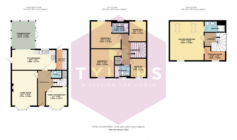 Floorplan for Longstanton, Cambridge, Cambridgeshire