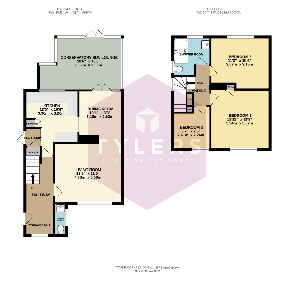 Floorplan for Cambridge, Cambridgeshire