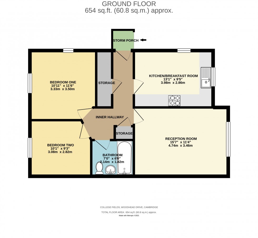 Floorplan for Woodhead Drive, Cambridge