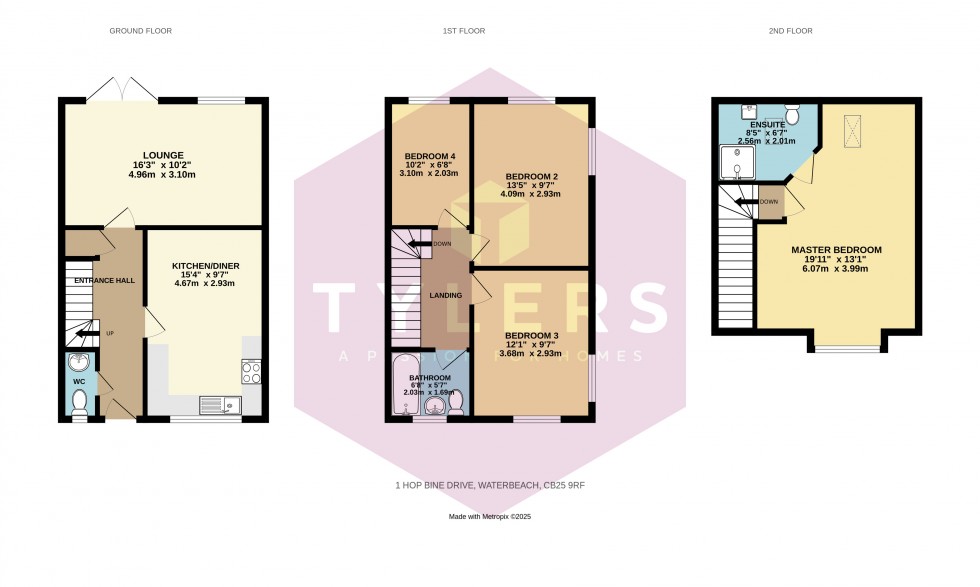 Floorplan for Waterbeach, Cambridge, Cambridgeshire