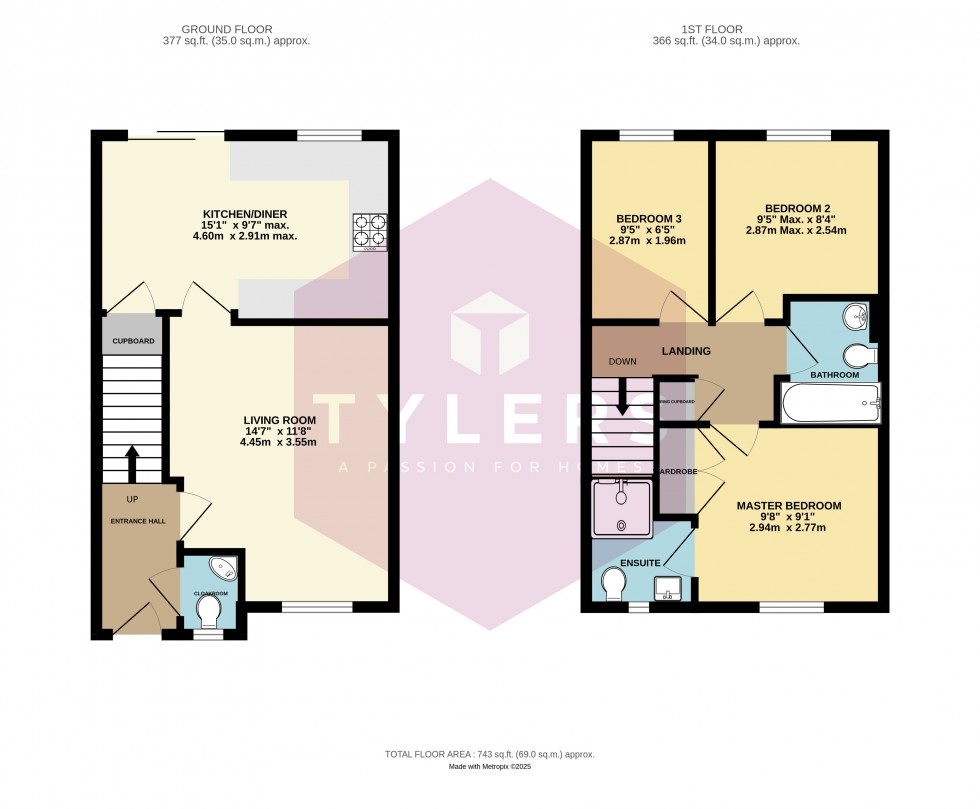 Floorplan for Longstanton, Cambridge, Cambridgeshire