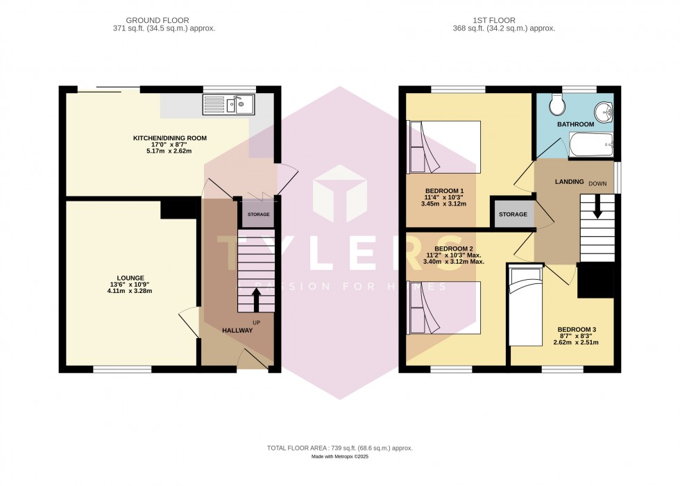 Floorplan for Sawston, Cambridge, Cambridgeshire